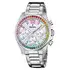 Festina Boyfriend Chronograph Rainbow zegarek damski z tęczowymi kryształkami