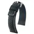Řemínek Hirsch Carbon černý 20 mm L - 120/80, Verze: černá, Šířka řemínku: 20 mm, Šířka u spony: 18 mm, Délka řemínku: L - 120/80 