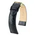Czarny pasek do zegarka Hirsch Crocograin