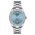 Sportowy zegarek damski Tissot PR 100 Sport Chic Lady T101.910.11.351.00 z błękitną tarczą