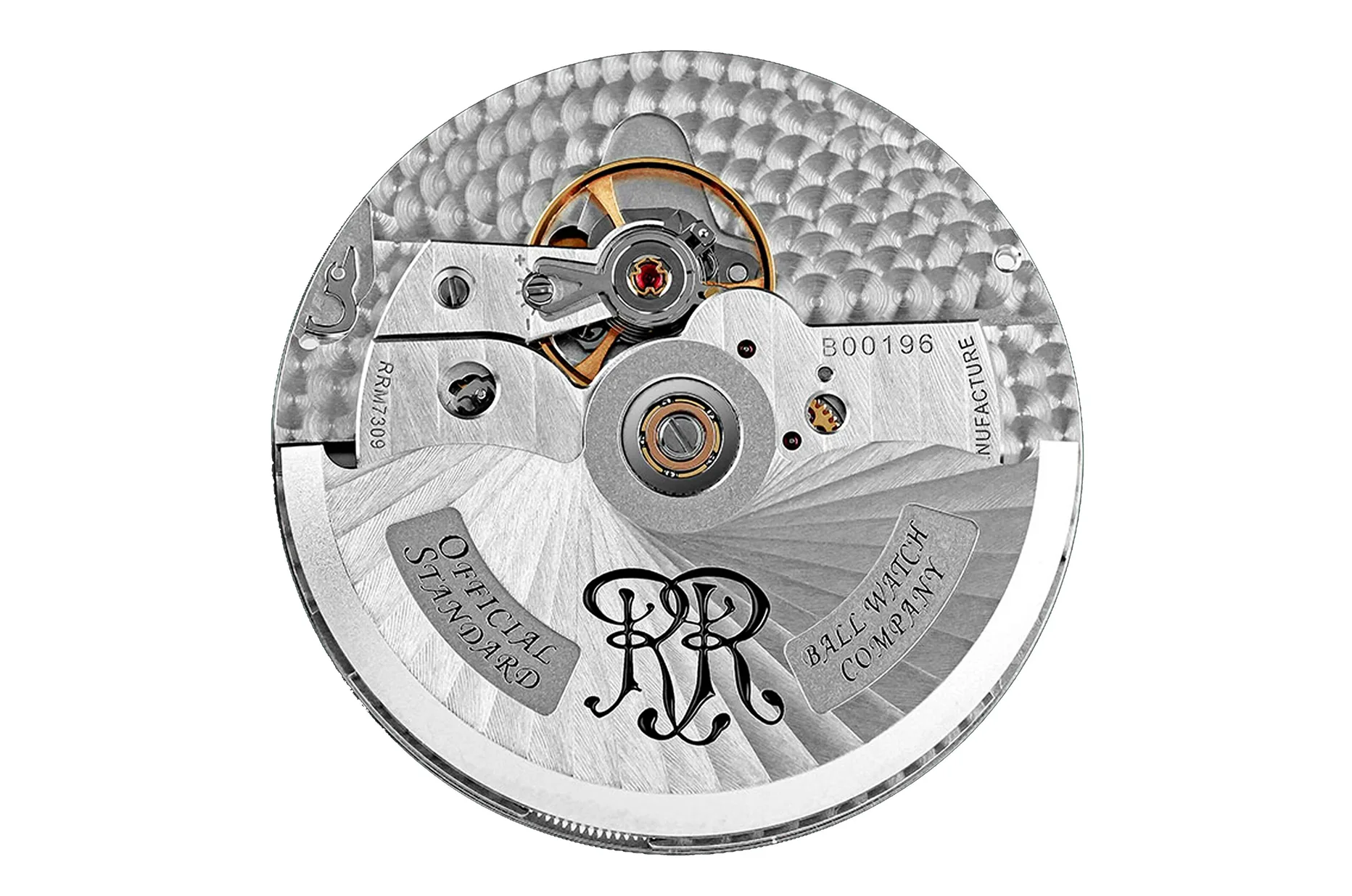 Automatický mechanismus BALL Manufacture RRM7309-C s certifikací COSC a 80hodinovou rezervou chodu