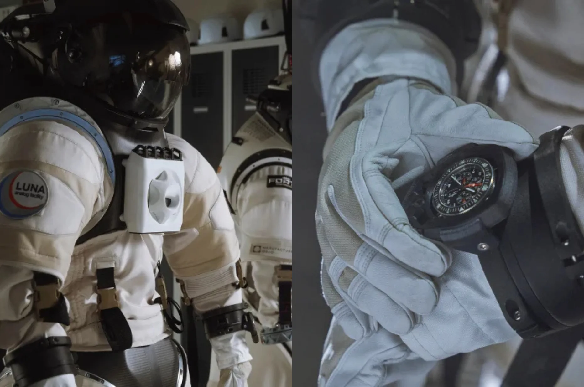 Hodinky Fortis Novonaut na rukavici kosmického skafandru Nåva Space pro budoucí lunární mise