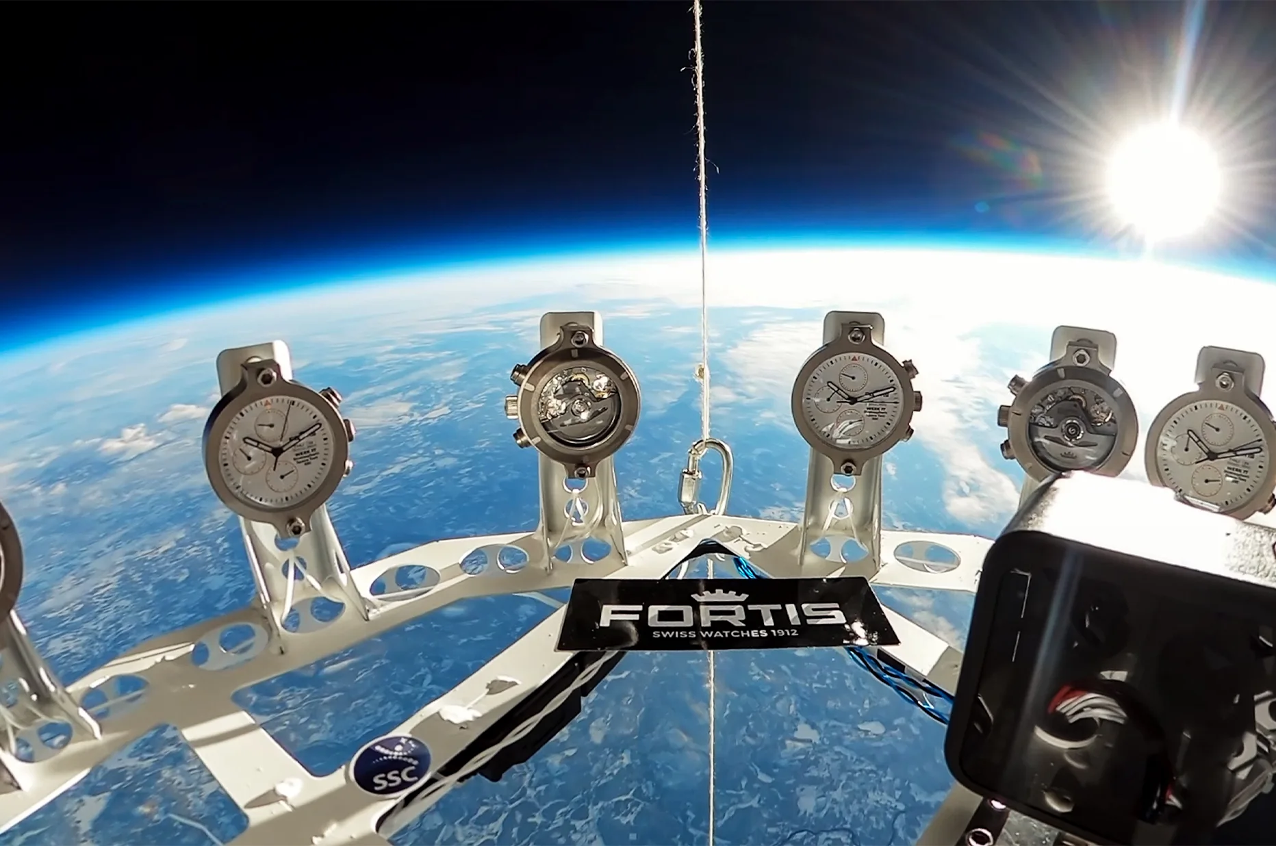 Stratosférické testy strojků chronografu Fortis WERK 17 ve spolupráci se Swedish Space Corporation