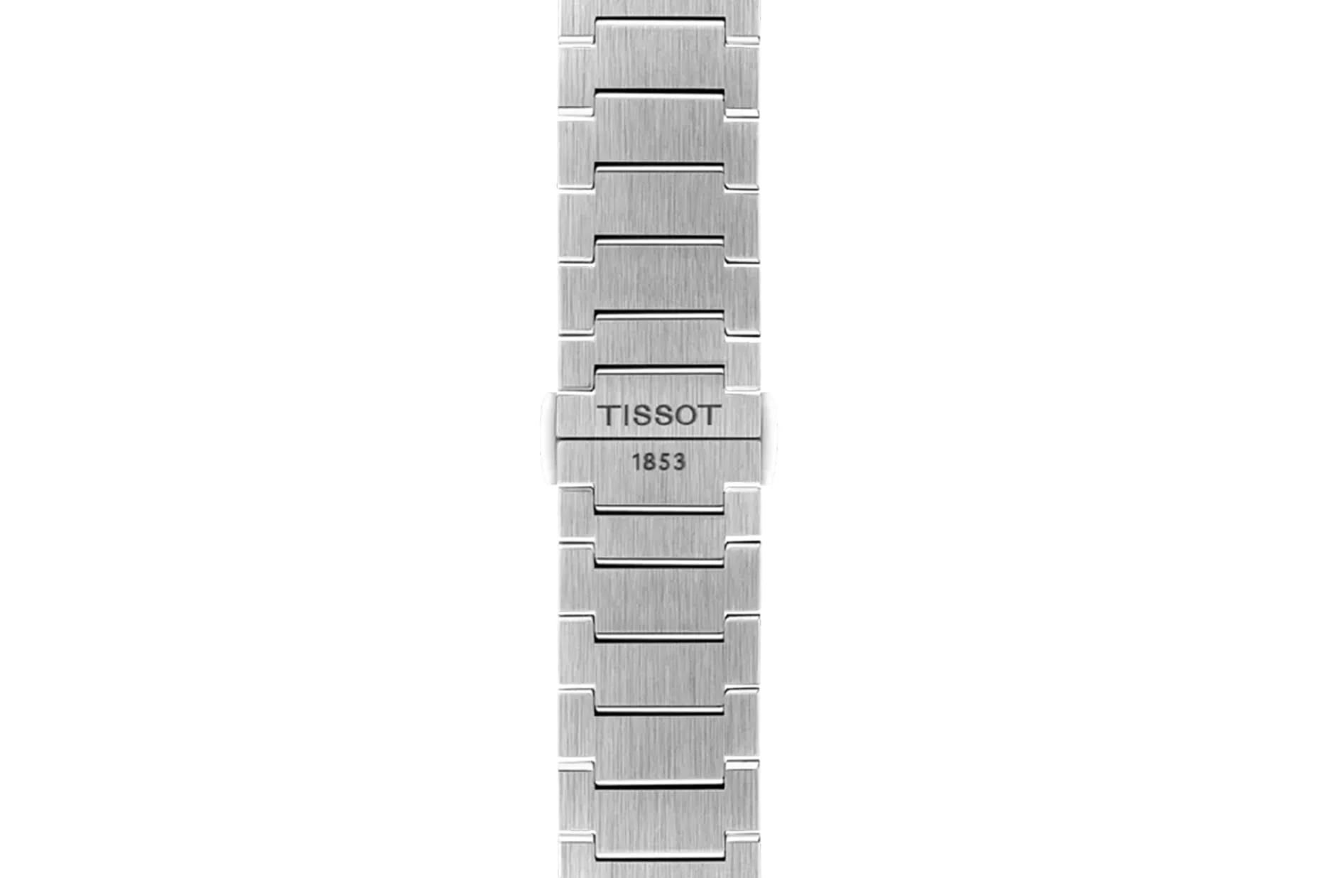 Ocelový náramek Tissot PRX Quartz Chronograph se systémem rychlé výměny a sponou s logem Tissot