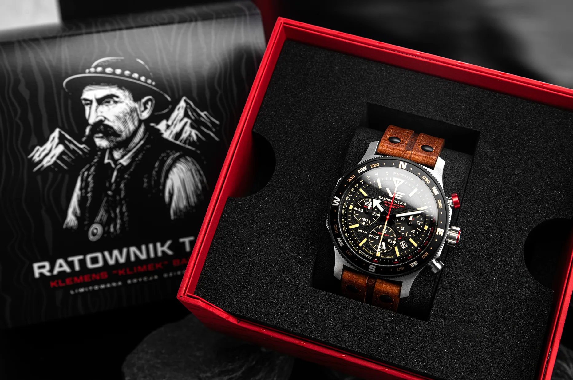 Vostok Europe Ratownik Tatr ve sběratelském balení s portrétem Klimka Bachledy