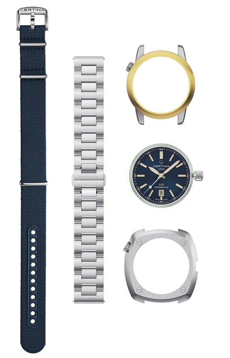 Modré hodinky Certina DS+