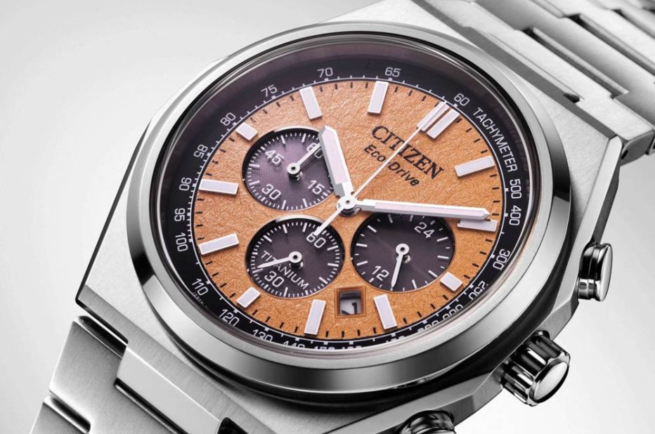 Titanové hodinky chronograf mužské Citizen Super Titanium