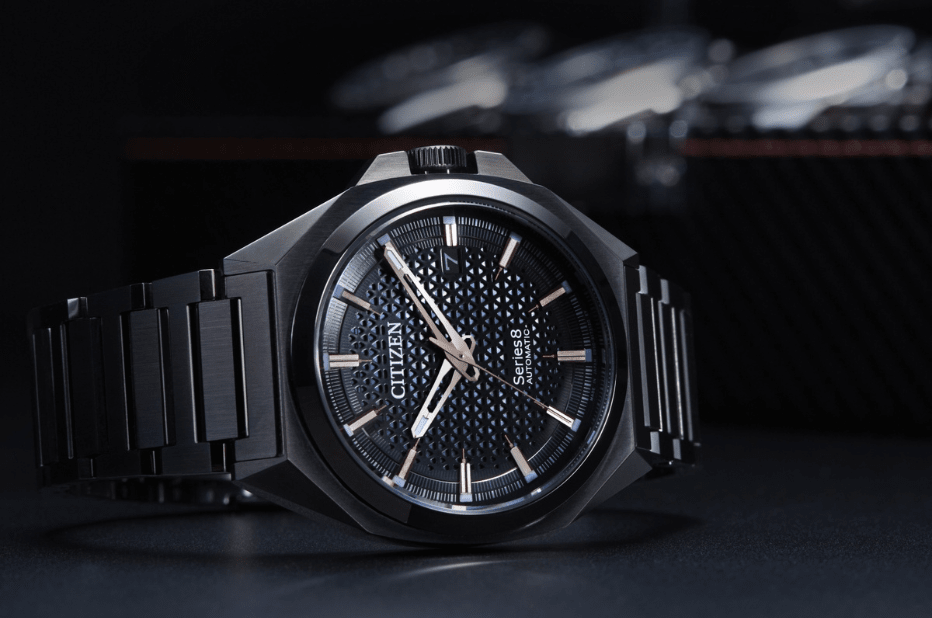 Sportovní pánské hodinky s černým řemínkem Citizen Series 8