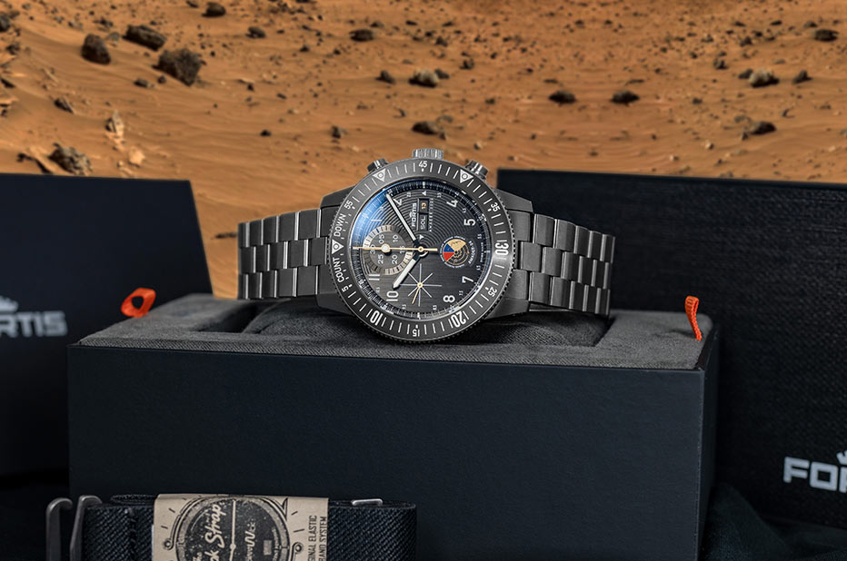 Limitované kosmické hodinky Fortis Novonaut N-42 Amadee-24
