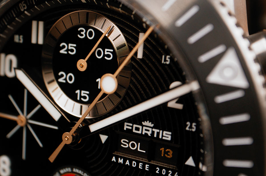 Hodinky Fortis Amadee-24 s čítačem velkých misí