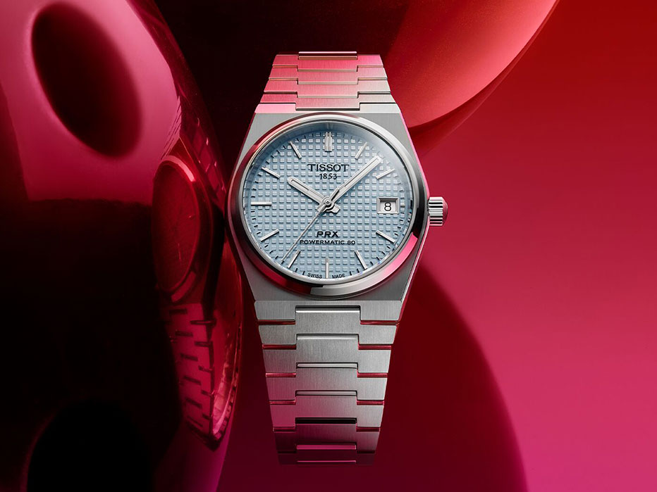 Hodinky Tissot PRX 35 MM s modrým ciferníkem