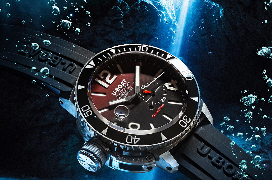 Vodotěsné hodinky až do 300 m U-Boat Sommerso
