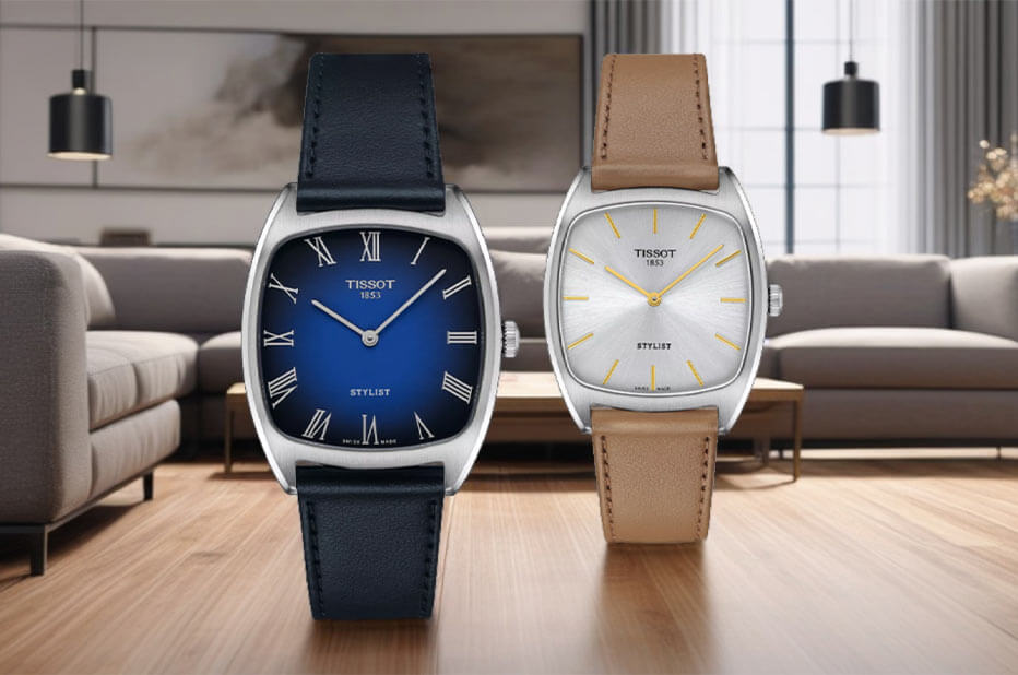 Klasické švýcarské hodinky Tissot Stylist ve vintage stylu