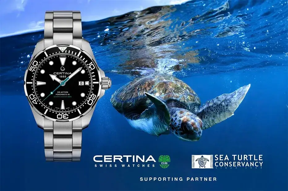 Certina podporuje ochranu mořských želv a stává se partnerem Sea Turtle Conservancy