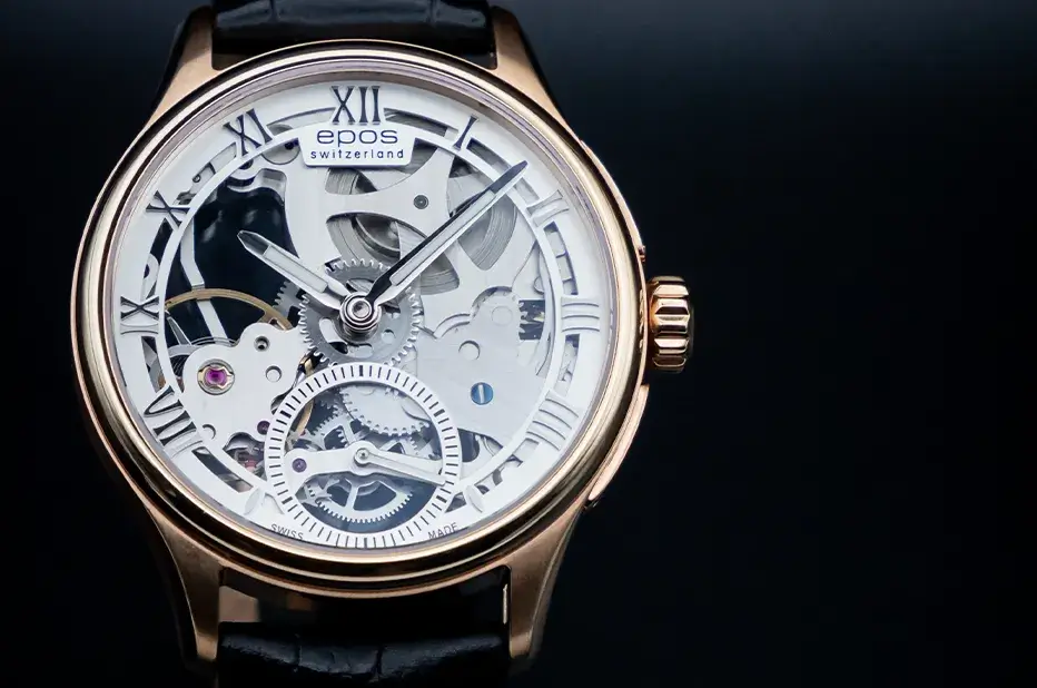 Limitované pánské hodinky Epos Originale Skeleton 3500