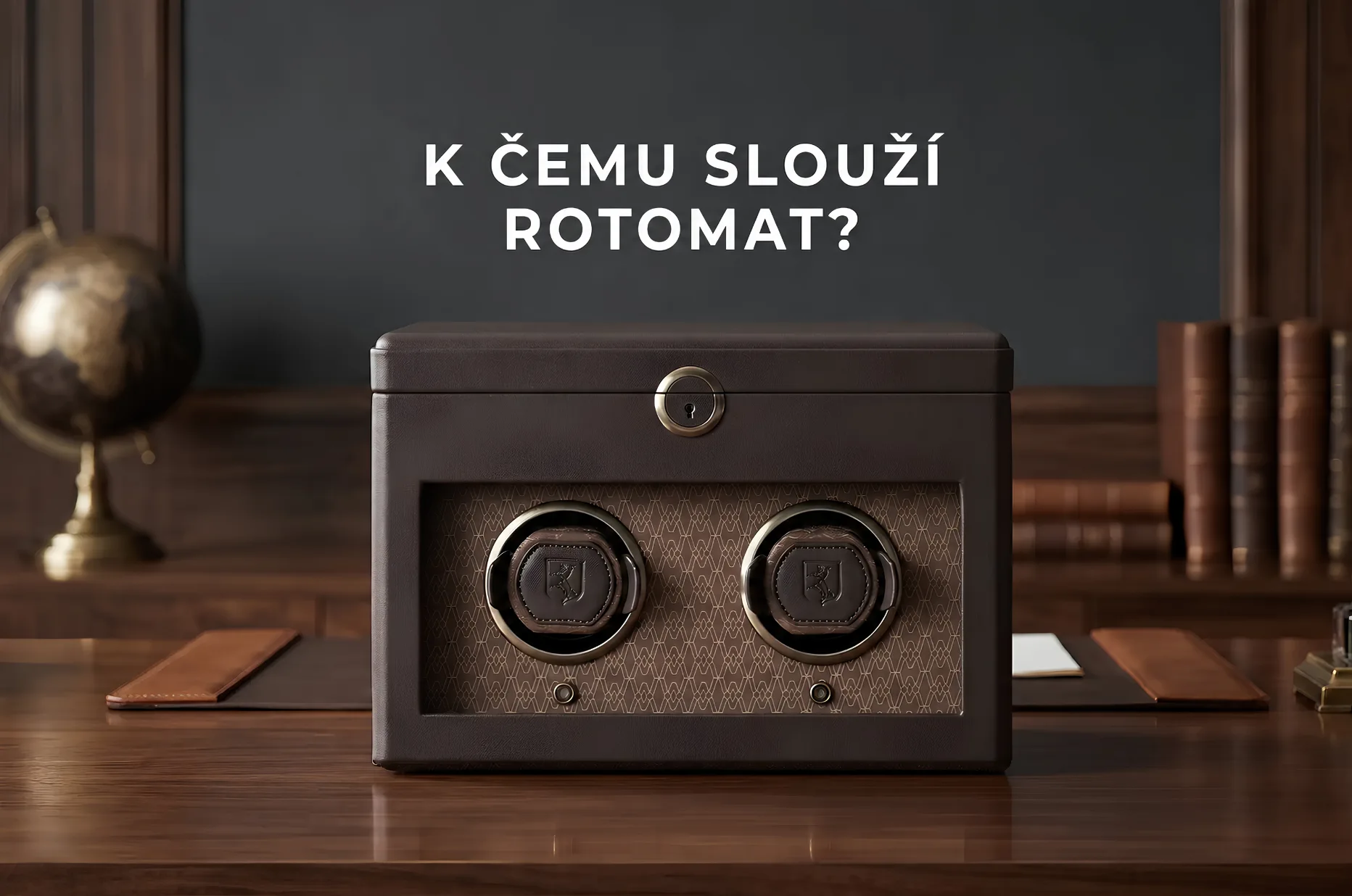 Elegantní rotomat na automatické hodinky se dvěma pozicemi