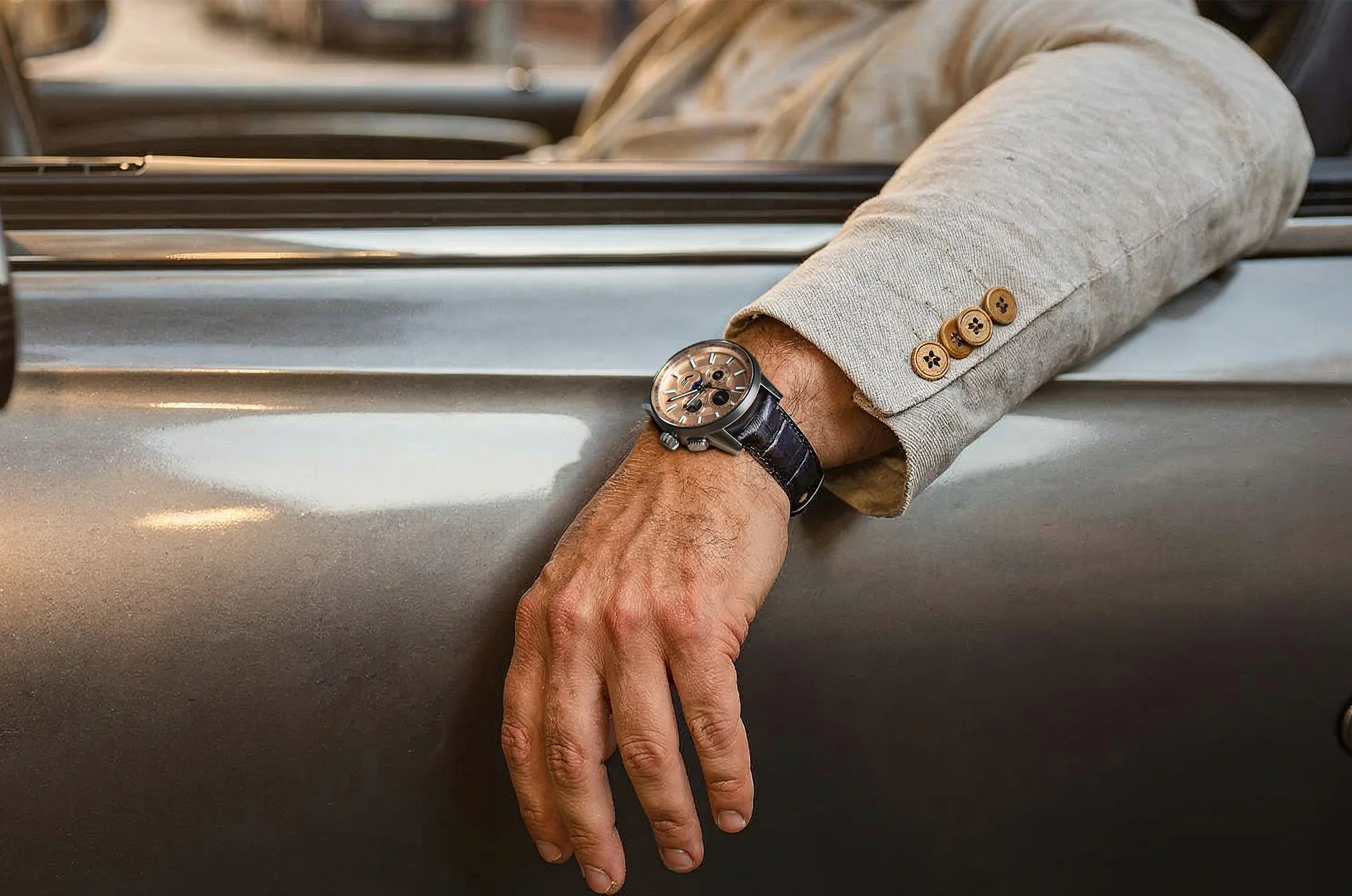 Elegantní pánské hodinky Moonphase Vostok Europe Limousine 2.0 43 mm