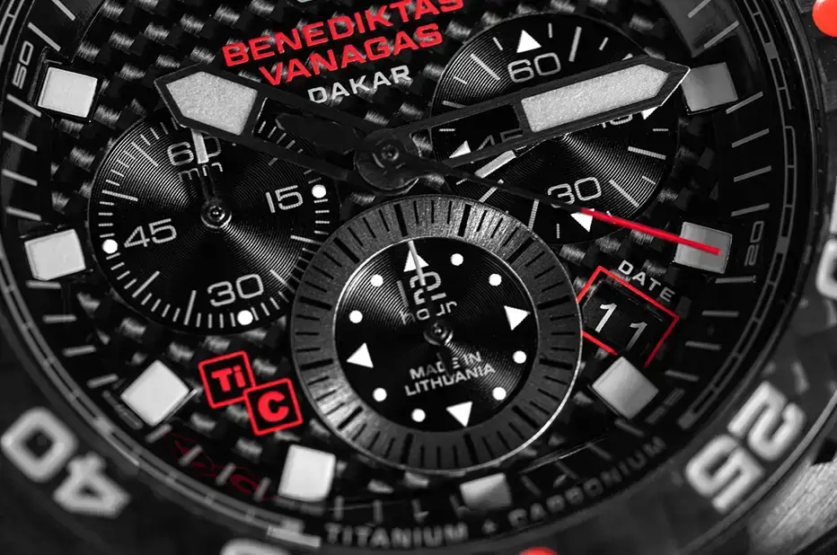 Sportovní pánské hodinky s chronografem Vostok Europe Benediktas Vanagas