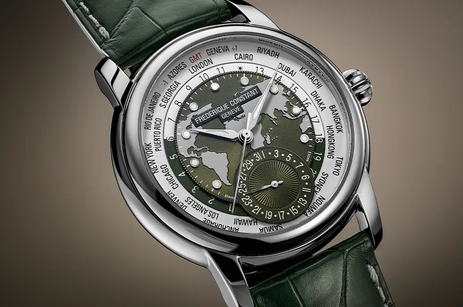 Exkluzivní pánské hodinky z limitované edice Frederique Constant Classics Worldtimer