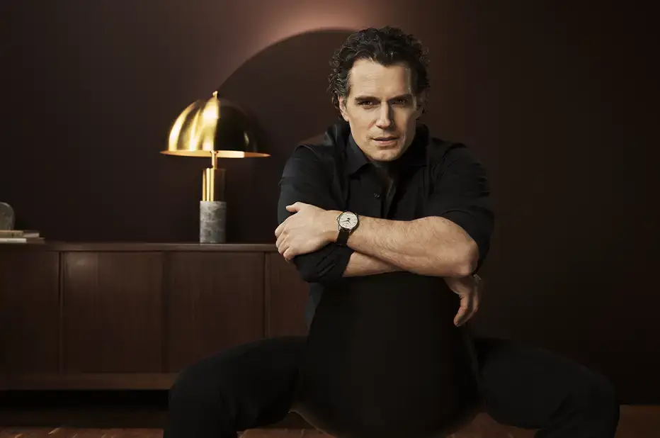 Henry Cavill při focení pro Longines