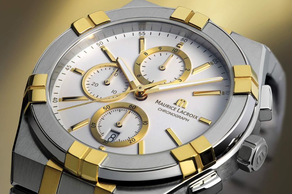 Dvoubarevné hodinky s chronografem Maurice Lacroix Aikon Chronograph Duotone