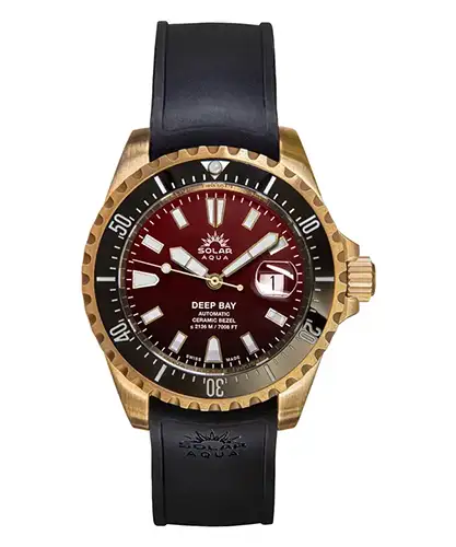 Potápěčské hodinky z pravého bronzu Solar Aqua Bronze