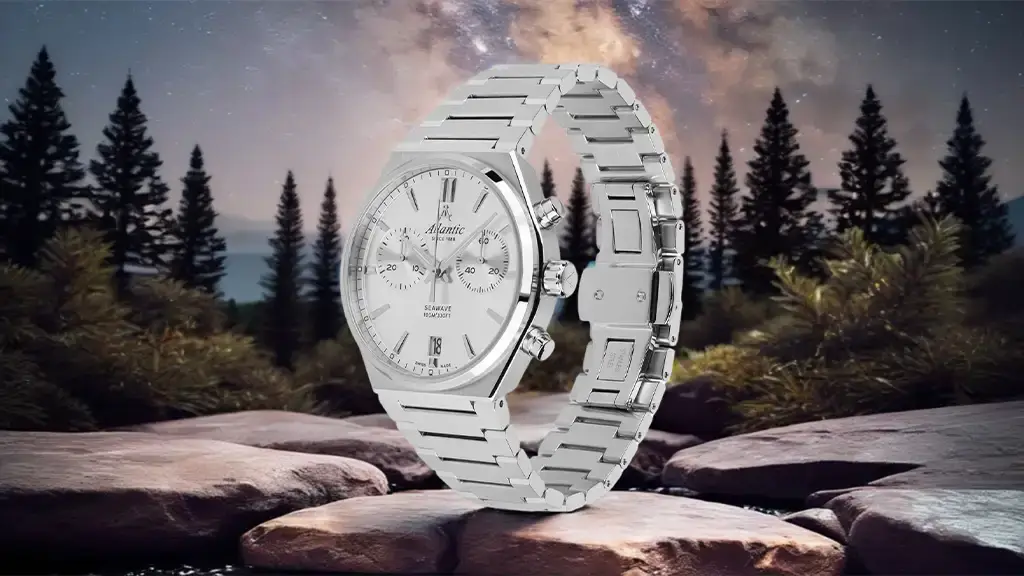 Atlantic Seawave Chronograph – elegantní stříbrné pánské hodinky na Valentýna