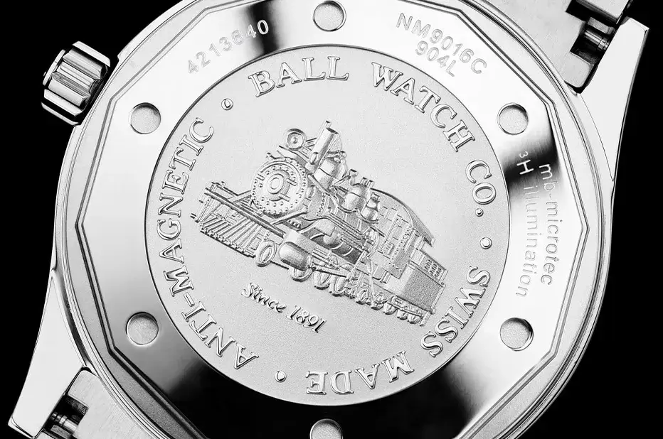 Ball Engineer II Galloping Horse zadní víko Anti-Magnetic 904L