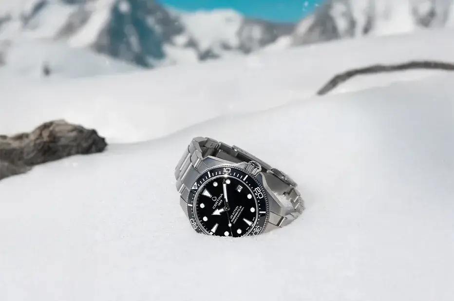 Sportovní dámské hodinky s černým ciferníkem Certina DS Action Diver