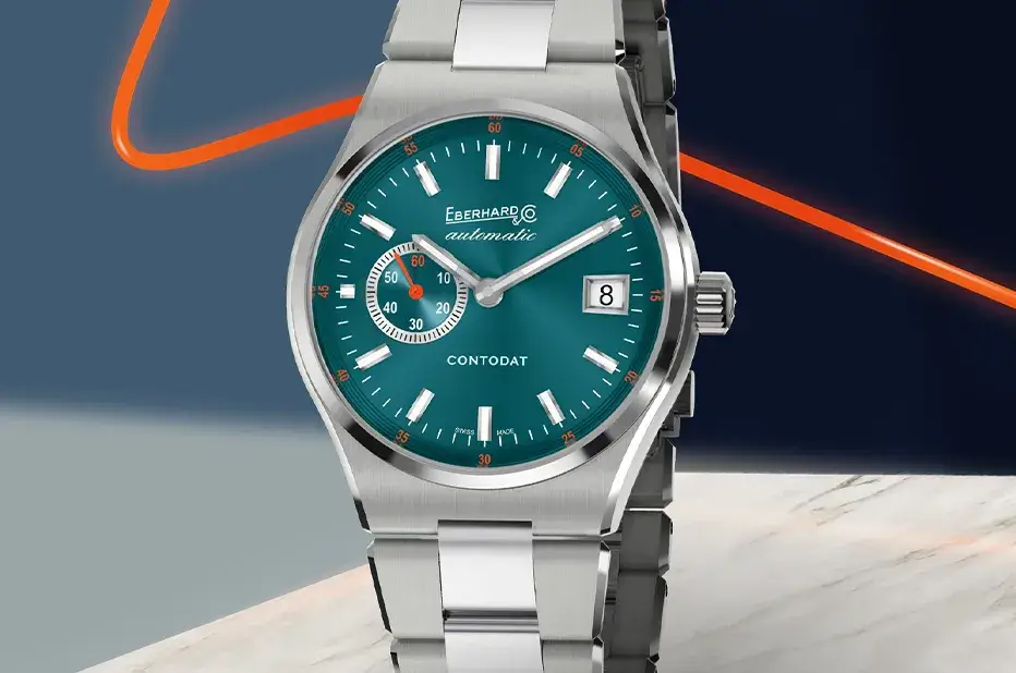 Sportovní pánské vintage hodinky Eberhard Contodat