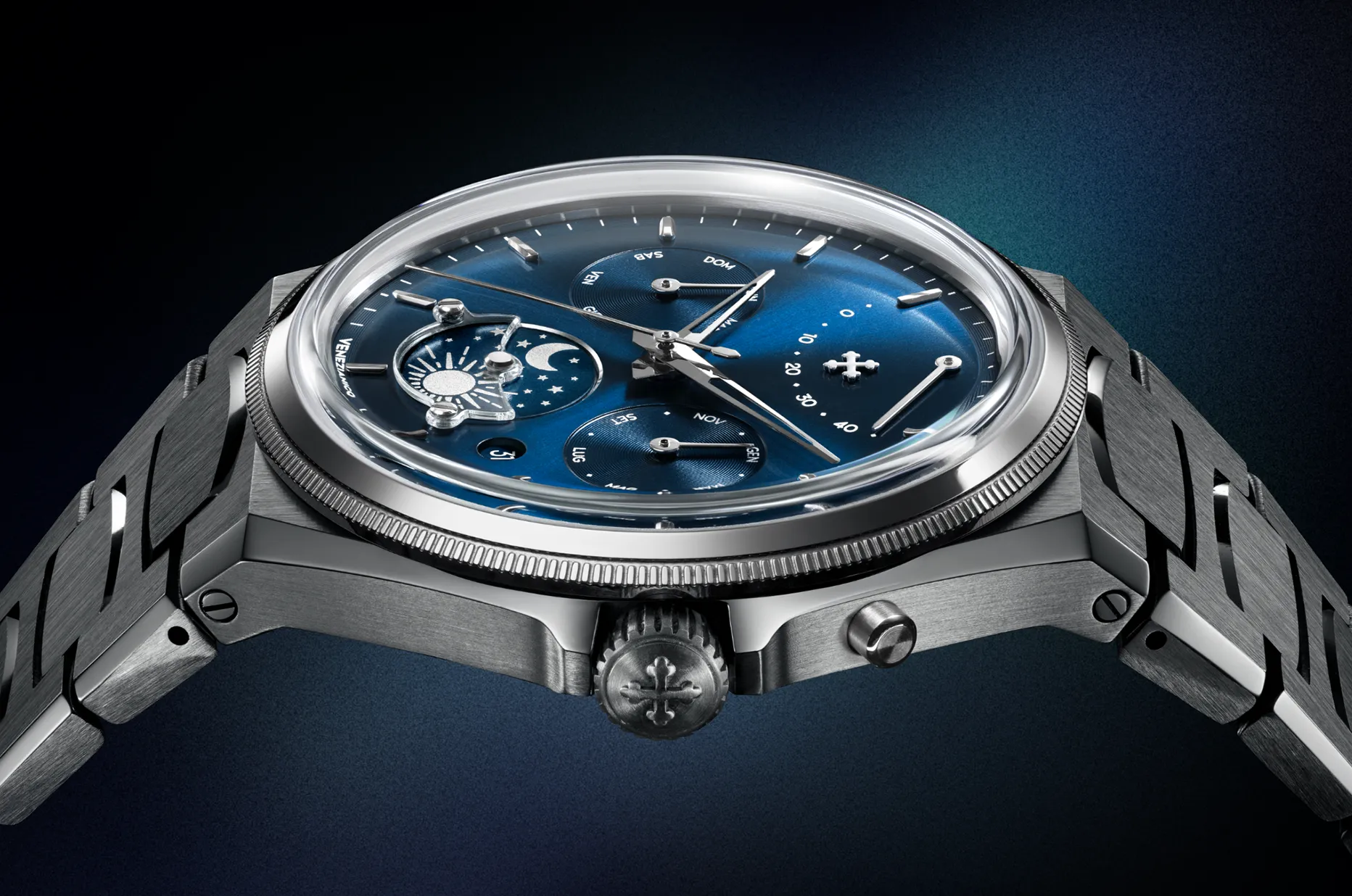 Pánské hodinky ve velikosti 40 mm Venezianico Arsenale, šroubovací korunka s logem