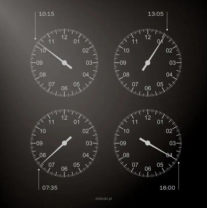 Návod k čtení času na jednoručkových hodinkách MeisterSinger