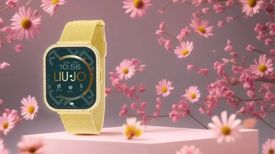 Zlaté chytré hodinky Liu Jo Smartwatch Voice Slim, ideální jako valentýnský dárek