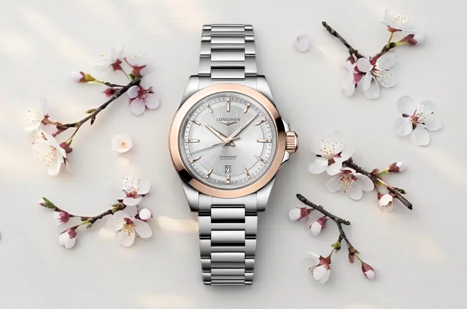 Dámské hodinky Longines Conquest Lady – elegance růžového zlata a přesnost automatu jako výjimečný dárek pro maminku