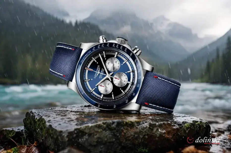 Limitované švýcarské hodinky s automatickým strojkem a keramickým tachymetrem – Longines Conquest Marco Odermatt