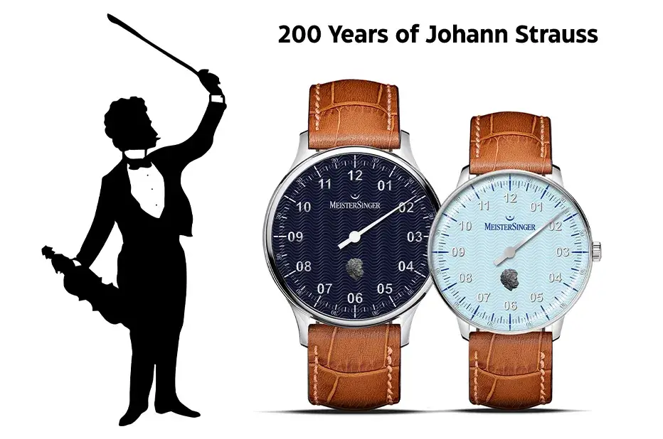 Hodinky MeisterSinger Johann Strauss Edition – limitovaná edice věnovaná 200. výročí skladatele