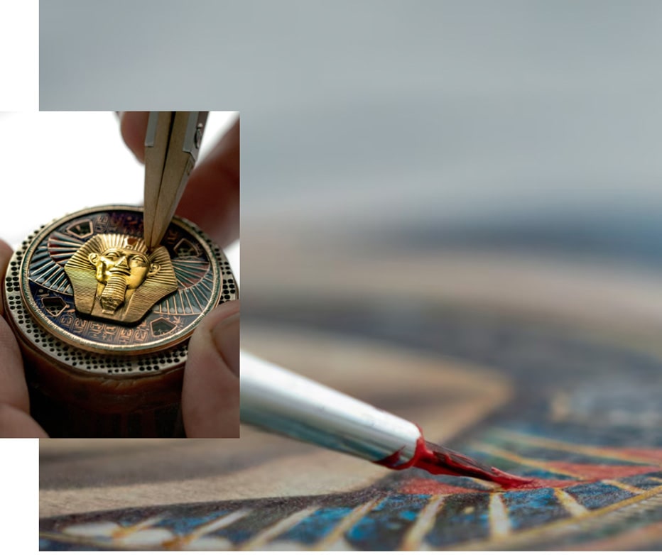 Ciferníky zdobené uměním miniatury