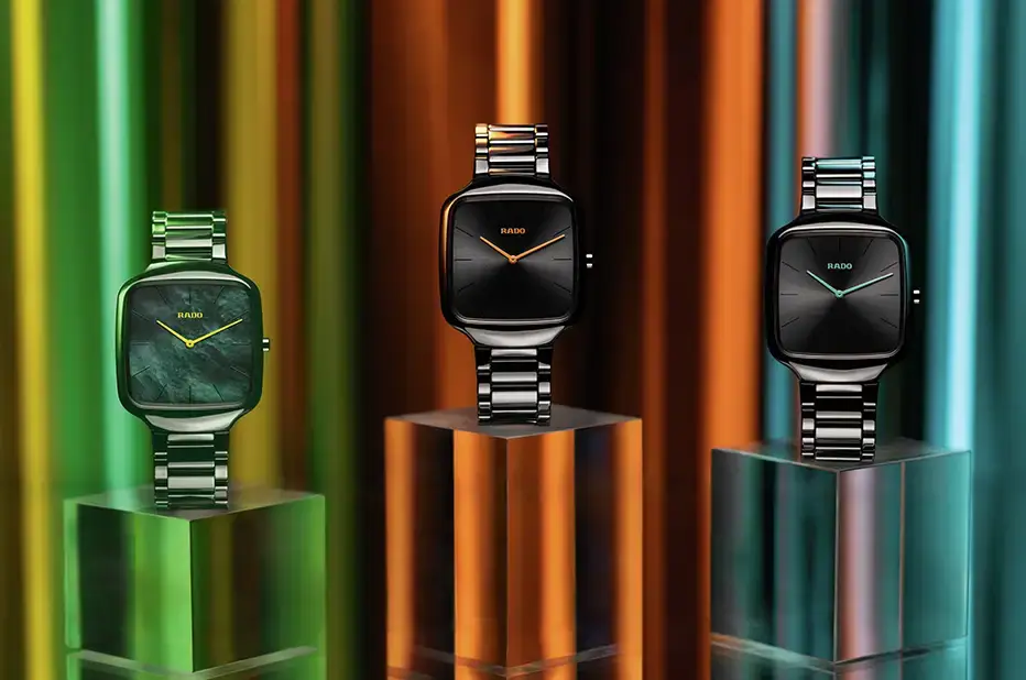 Hranaté keramické hodinky Rado Thinline