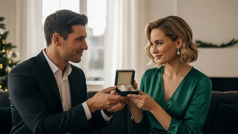 Předávání hodinek jako dárku při výjimečné příležitosti