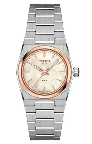 Dámské hodinky Tissot PRX 25 mm, růžové zlato