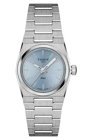 Dámské hodinky Tissot PRX 25 mm, ocel, světle modrý ciferník