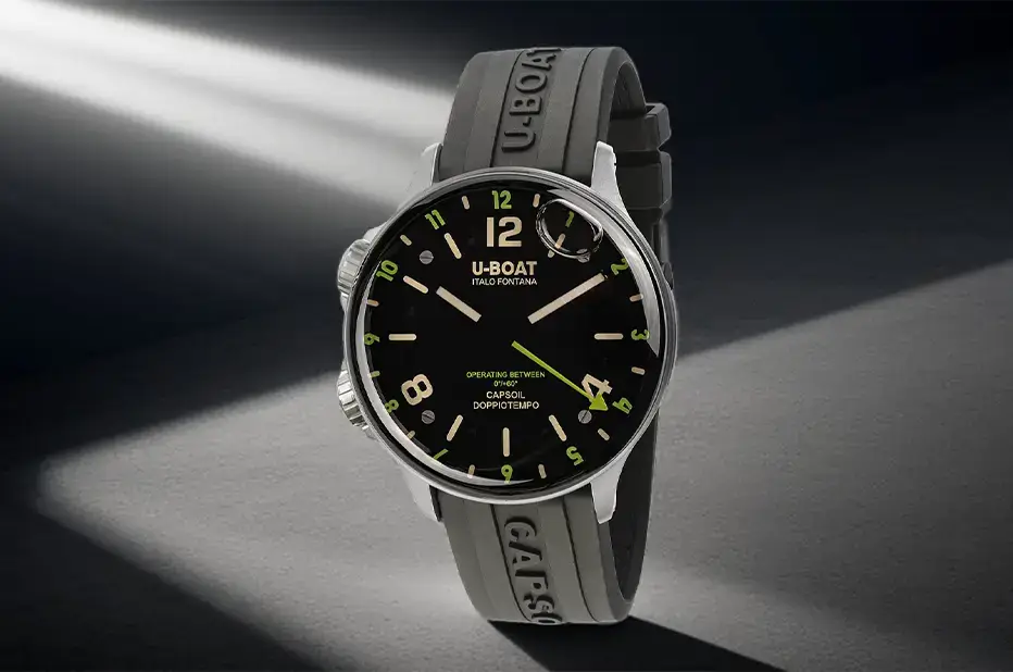 U-Boat Capsoil Doppiotempo – italské pánské hodinky s funkcí GMT
