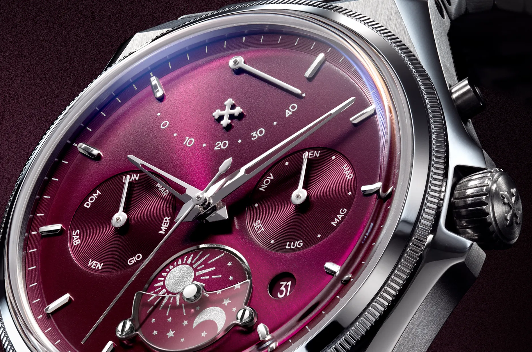 Venezianico Arsenale Calendario s ukazatelem rezervy chodu