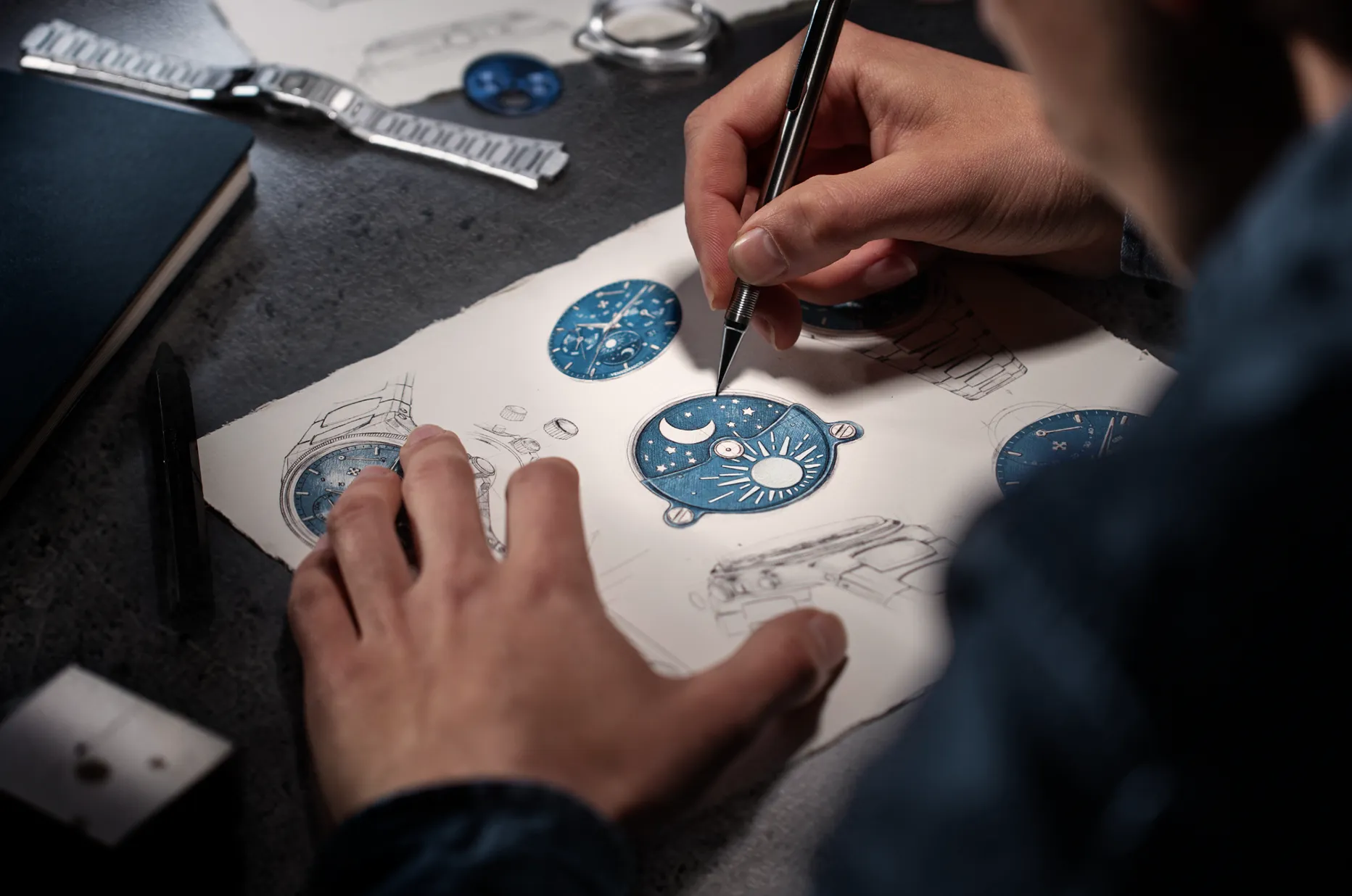 Návrh číselníku Venezianico Arsenale Calendario inspirovaný Arsenálem v Benátkách