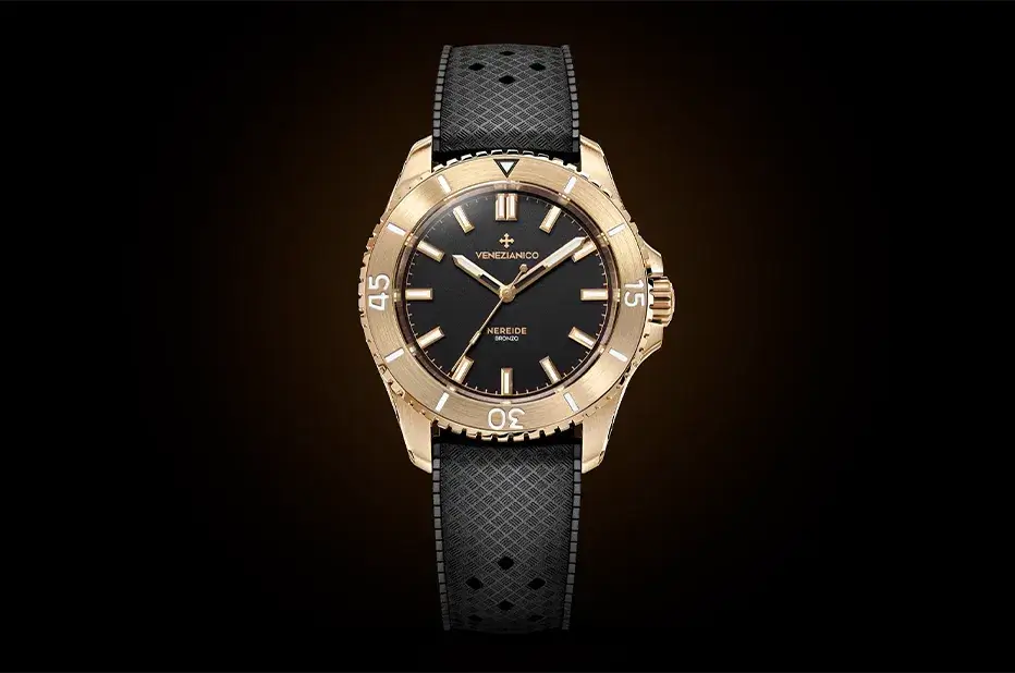 Potápěčské hodinky s bronzovým pouzdrem Venezianico Nereide Bronzo