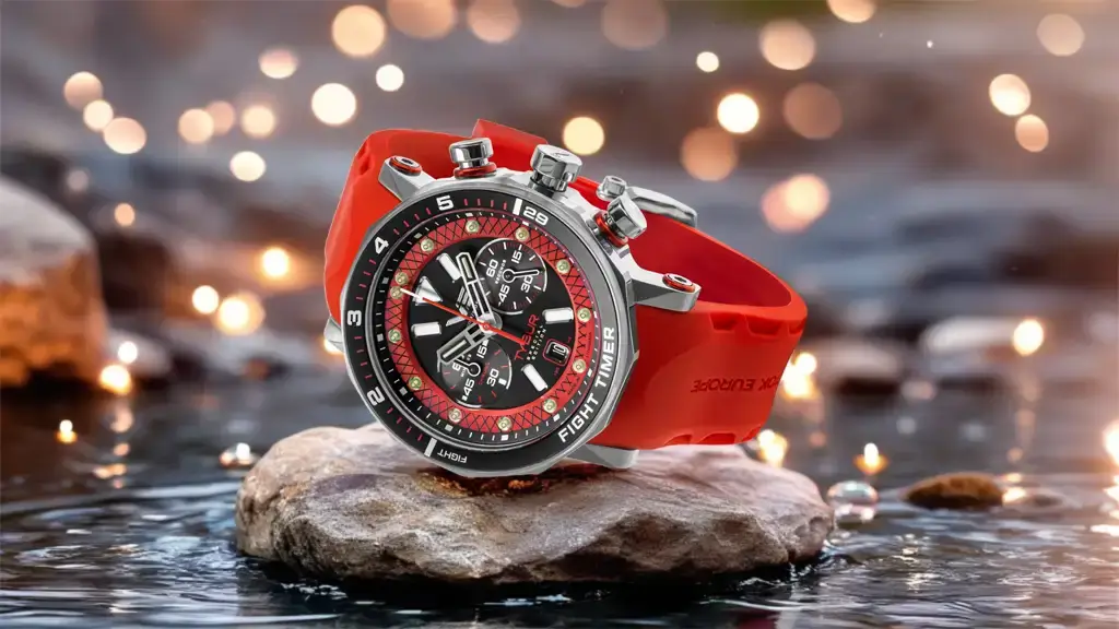 Vostok Europe Tybur Special Edition – výrazné pánské hodinky s červeným řemínkem, skvělý dárek na Valentýna