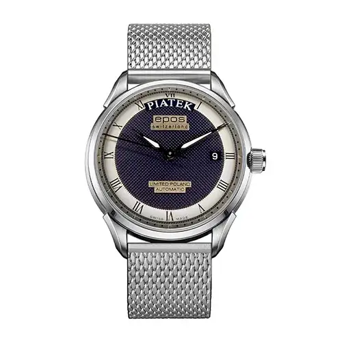 Jedinečný dárek pro dědečka patriota – hodinky Epos s polskými názvy dnů v týdnu