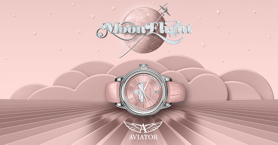 Dámské hodinky Aviator Moonflight