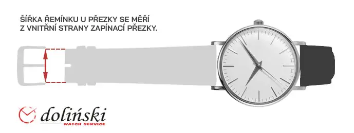 Šířka řemínku u přezky