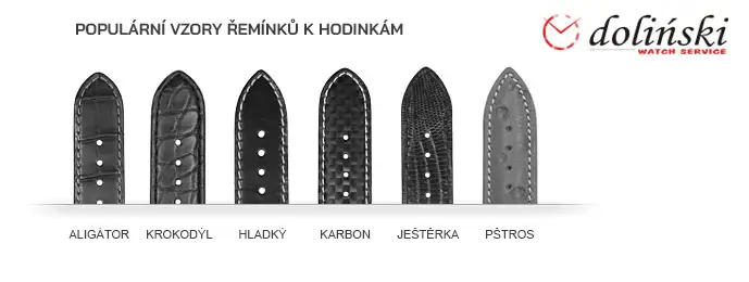 Oblíbené vzory řemínků k náramkovým hodinkám